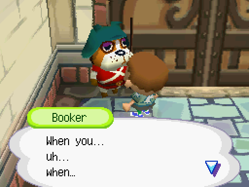 BOOKER: When you uh, when...