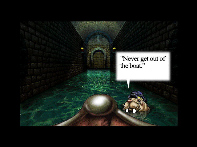 WALRUS: Never get out of the boat.