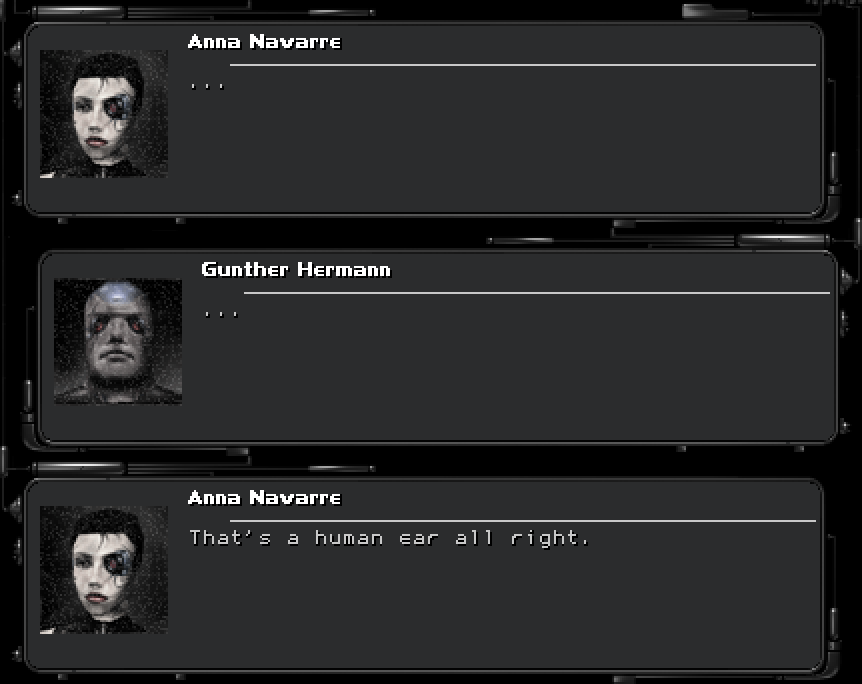 ANNA NAVARRE: ... GUNTHER HERMANN: ... ANNA NAVARRE: That's a human ear all right.