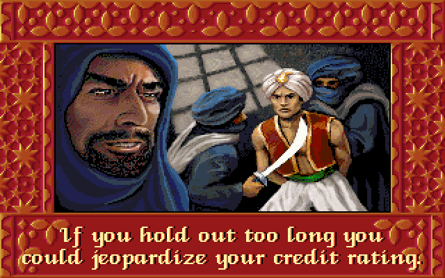 JAFFAR: If you hold out too long you could jeopardize your credit rating.