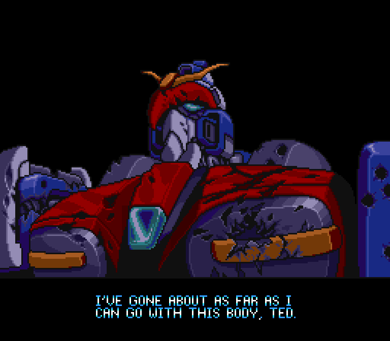 DYNAMOR PILOT: I've gone about as far as I can go with this body, Ted.