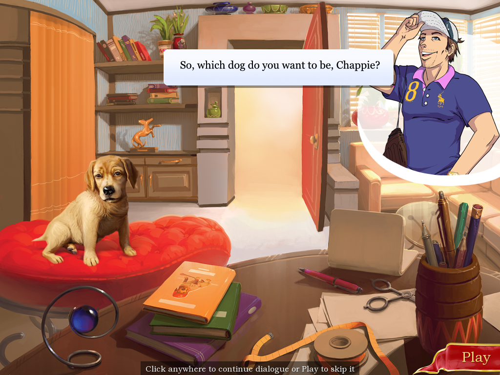 SCORPION: So, which dog do you want to be, Chappie?
