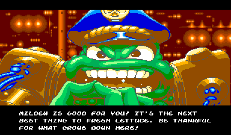 AIR MARSHAL: Mildew is good for you! It's the next best thing to fresh lettuce. Be thankful for what grows down here.