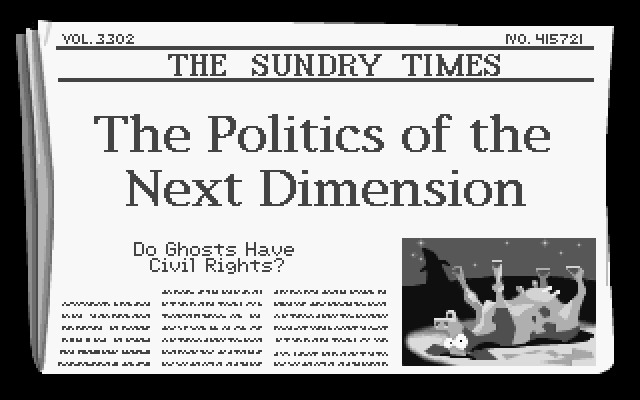 THE SUNDRY TIMES: The Politics of the Next Dimension: Do Ghosts Have Civil rights?