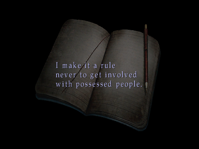 DIARY FOUND IN A HAUNTED TOWN: I make it a rule never to get involved with possessed people.