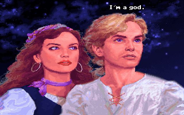GUYBRUSH: I'm a god.