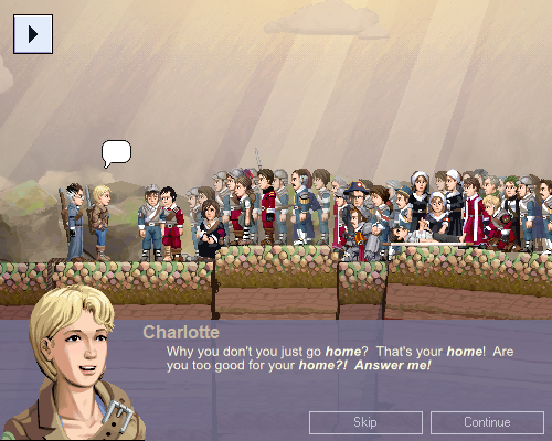 CHARLOTTE KAYE: Why you don't you just go home? That's your home! Are you too good for your home?! Answer me!