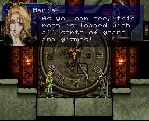MARIA: As you can see, this room is loaded with all sorts of gears and gizmos!