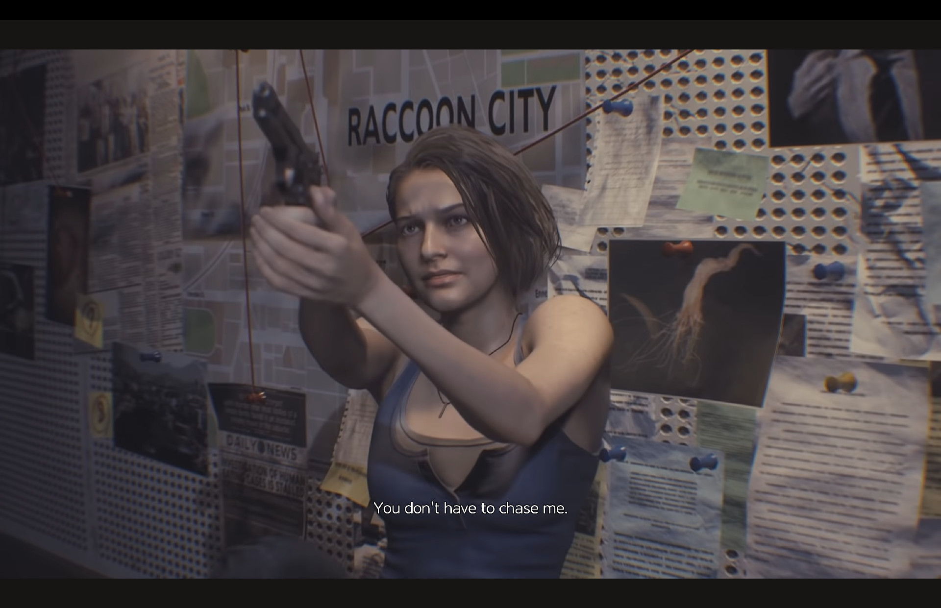 JILL VALENTINE: You don't have to chase me.