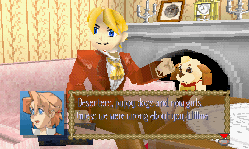 ROBIN LLOYD: Deserters, puppy dogs and now girls. Guess we were wrong about you, Willma.