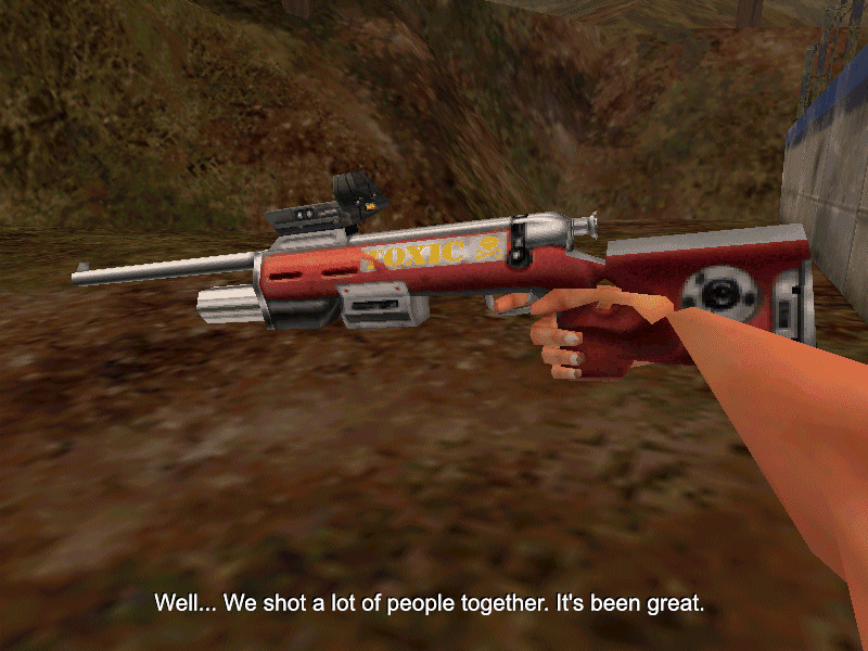 ANNE: Well... We shot a lot of people together. It's been great.