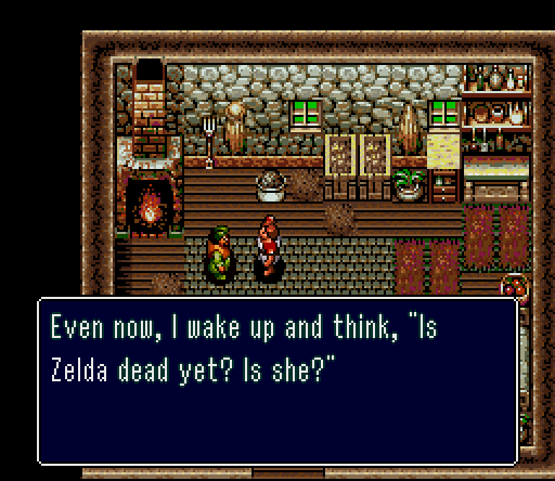 BLACKSMITH: Even now, I wake up and think, Is Zelda dead? Is she?