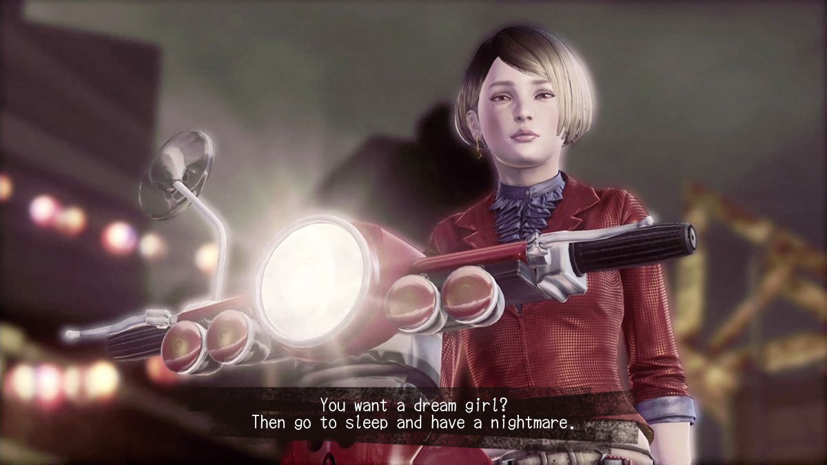 KIWAKO SETO: You want a dream girl? Then go to sleep and have a nightmare.