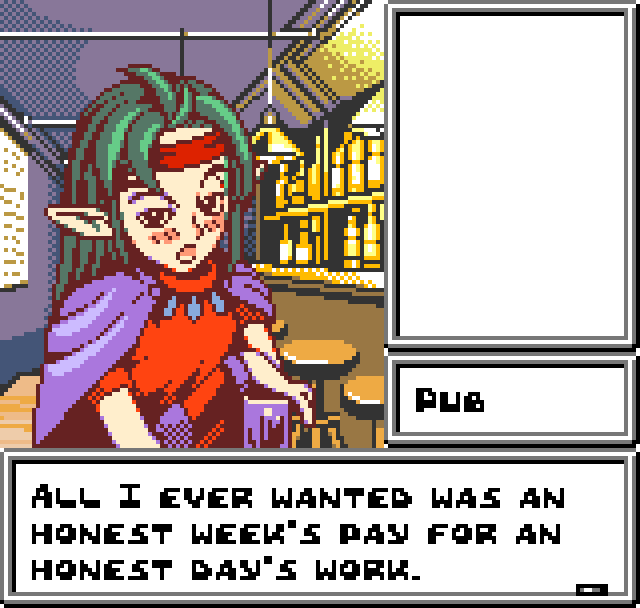 ELMUT: All I ever wanted was an honest week's pay for an honest day's work.