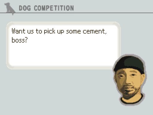 ARCHIE: Want us to pick up some cement, boss?