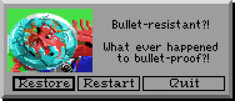 GAME OVER: Bullet-resistant? What ever happened to bullet-proof?