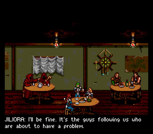 JILIORA: I'll be fine. It's the guys following us who are about to have a problem.
