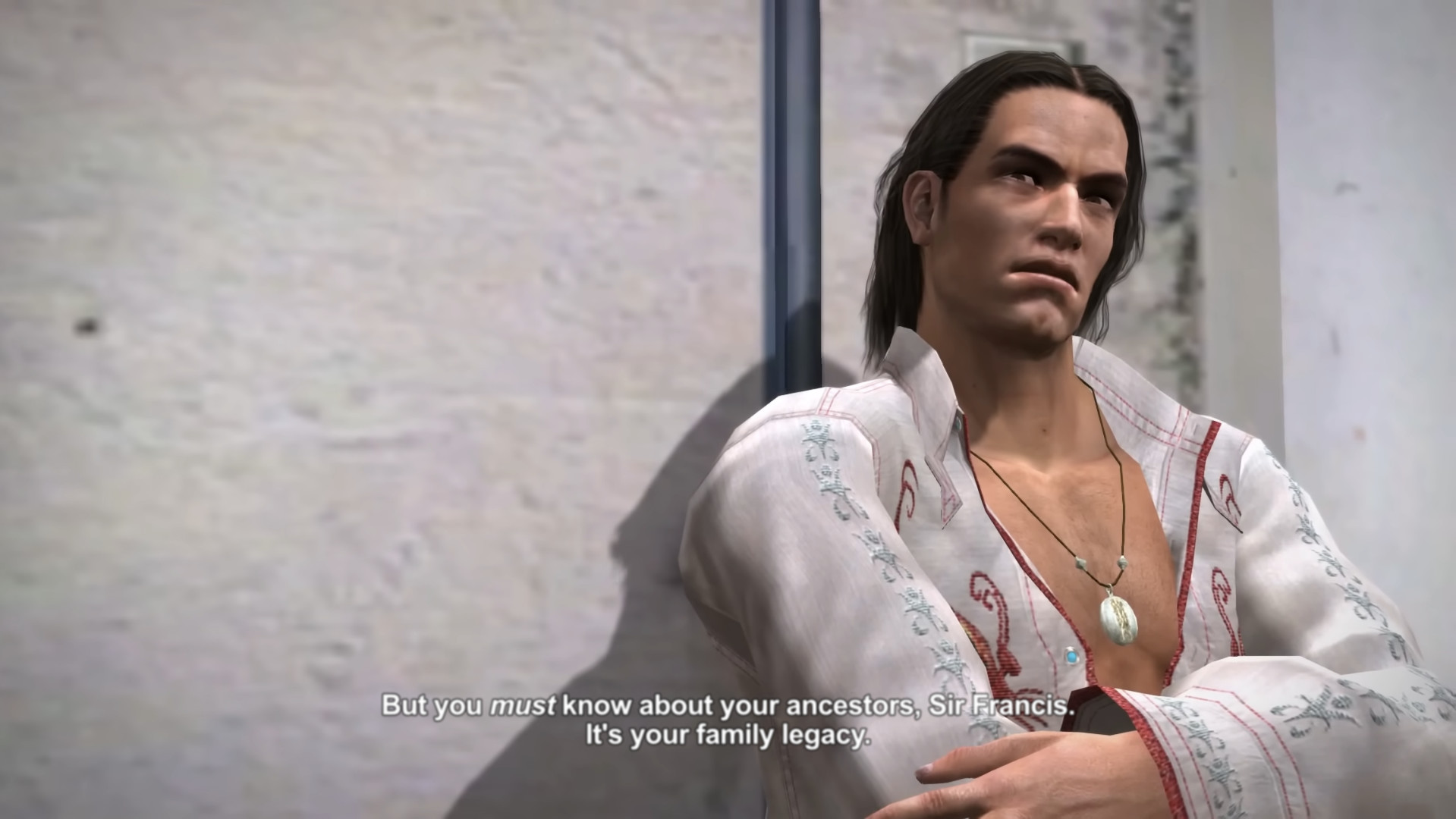 CARLITO KEYES: But you *must* know about your ancestors, Sir Francis. It's your family legacy.