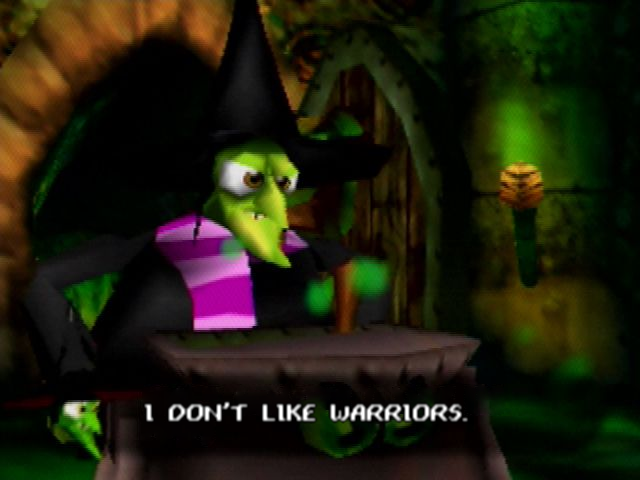 GRUNTY: I don't like warriors.