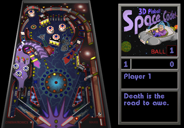 SPACE CADET: Death is the road to awe.
