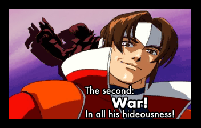 OPENING CRAWL: The second: War, in all his hideousness!