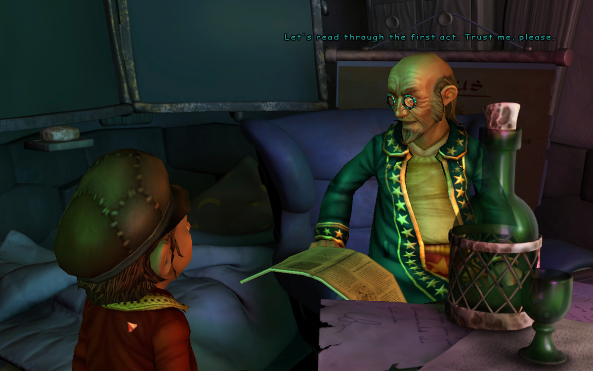 MASTER MARKUS: Let's read through the first act. Trust me, please.