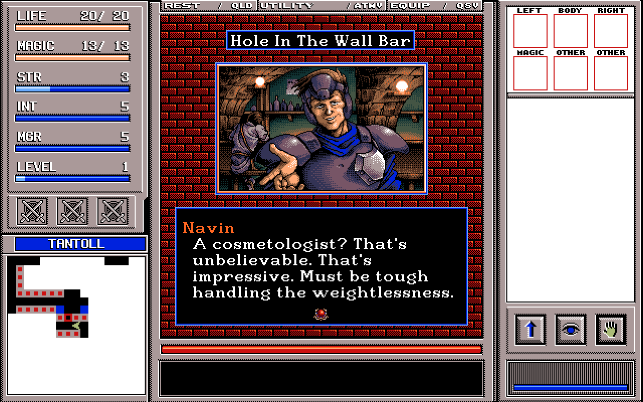 NAVIN JOHNSON: A cosmetologist? That's unbelievable. That's impressive. Must be tough handling the weightlessness.