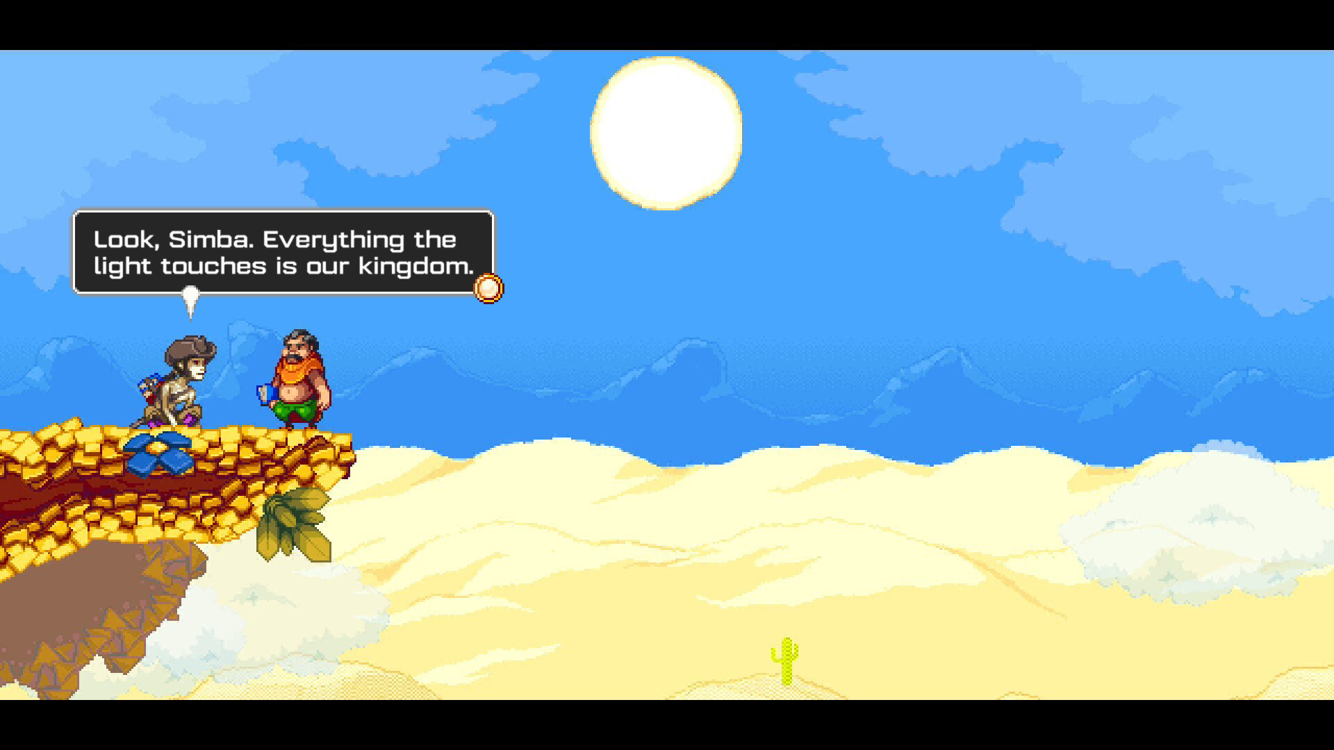 GENERAL CHROME: Look, Simba. Everything the light touches is our kingdom.