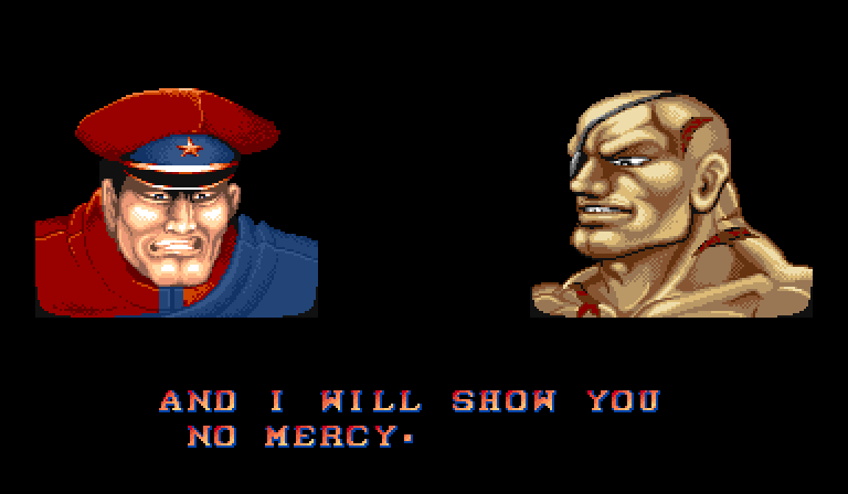 M. BISON: And I will show you no mercy.
