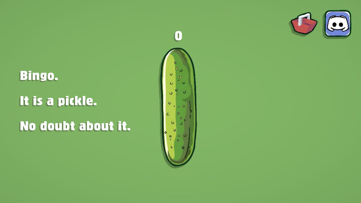 Bingo. It is a pickle. No doubt about it.