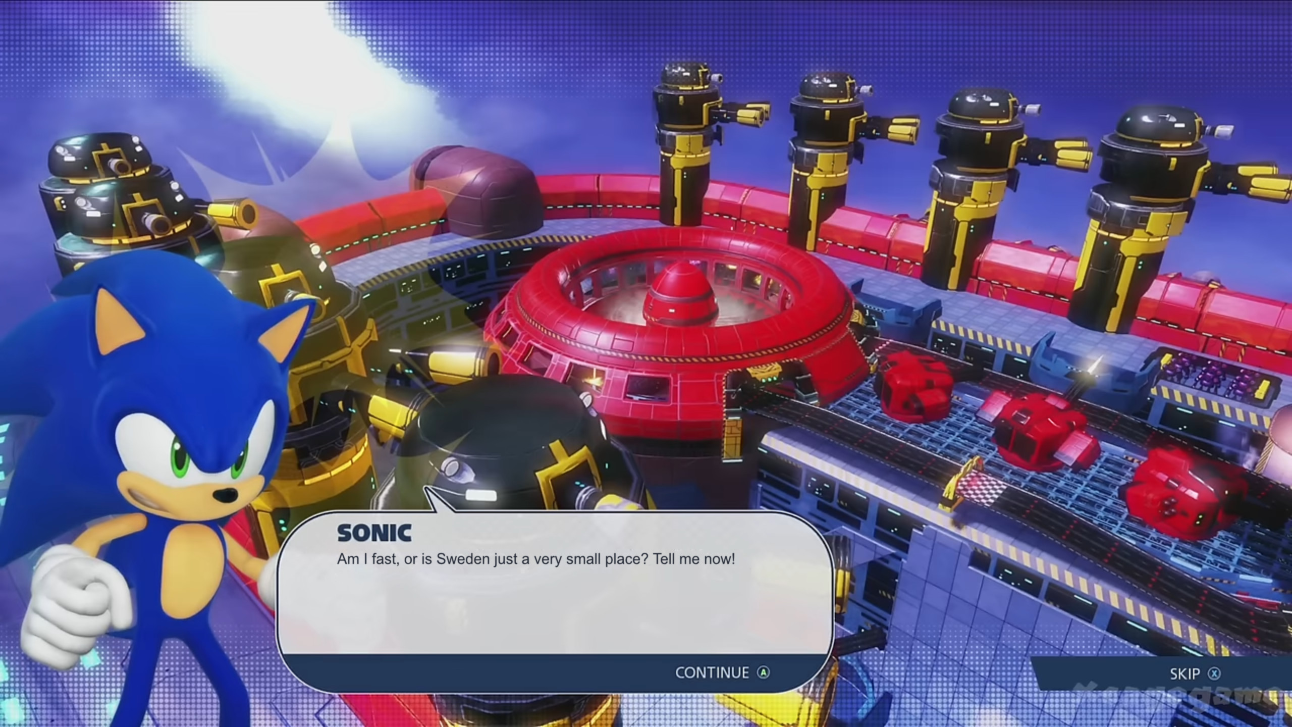 SONIC: Am I fast, or is Sweden just a very small place? Tell me now!