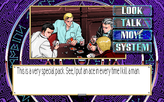 ROBERT DE VICE: This is a very special pack. See, I put an ace in every time I kill a man.