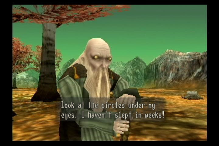 MORPHEUS: Look at the circles under my eyes, I haven't slept in weeks!
