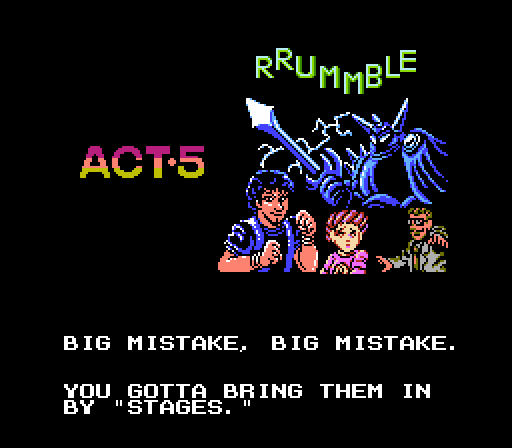 JAKE: Big mistake, big mistake. You gotta bring them in by *stages*.