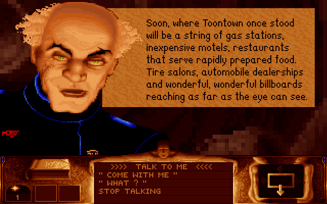 GURNEY HALLECK: Soon, where Toontown once stood will be a string of gas stations, inexpensive motels, restaurants that serve rapidly prepared food. Tire salons, automobile dealerships and wonderful, wonderful billboards reaching as far as the eye can see.
